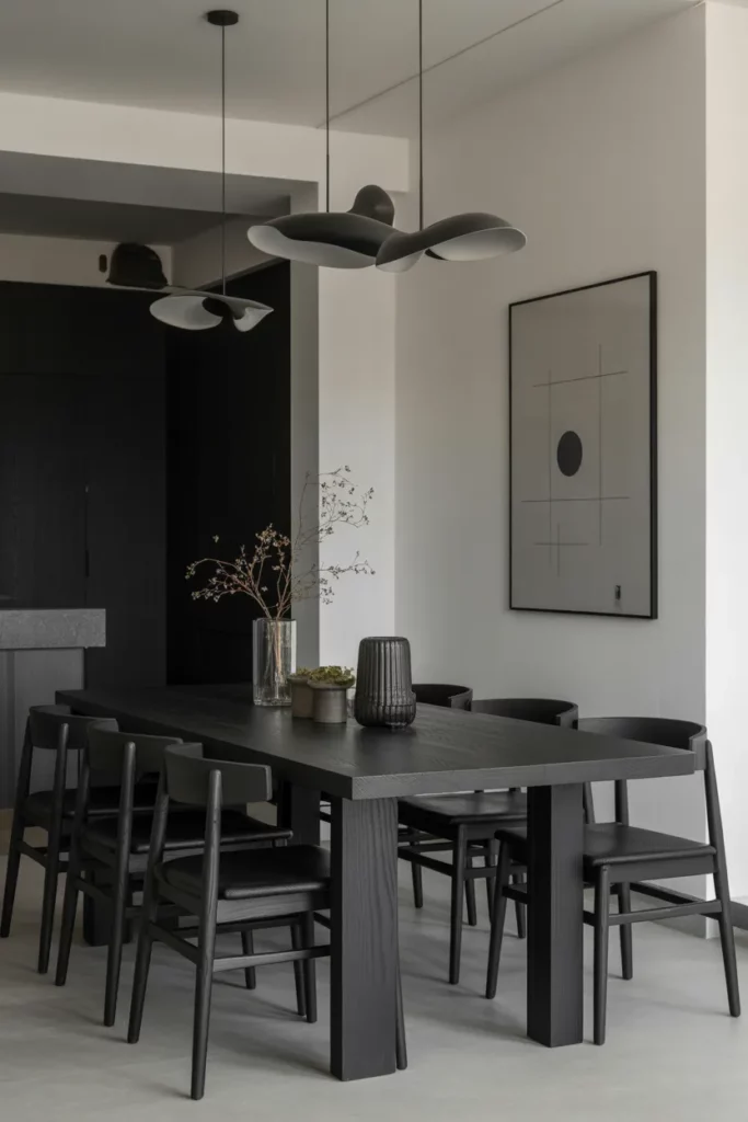 Black Accents for Modern Contrast