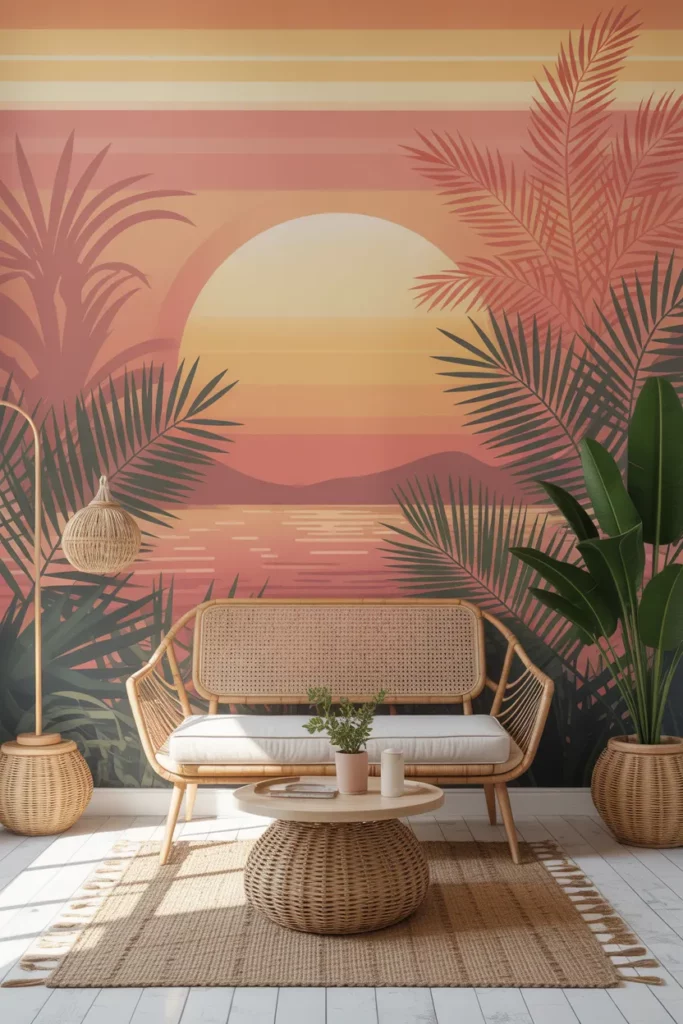 Boho Tropical Sunset Hues