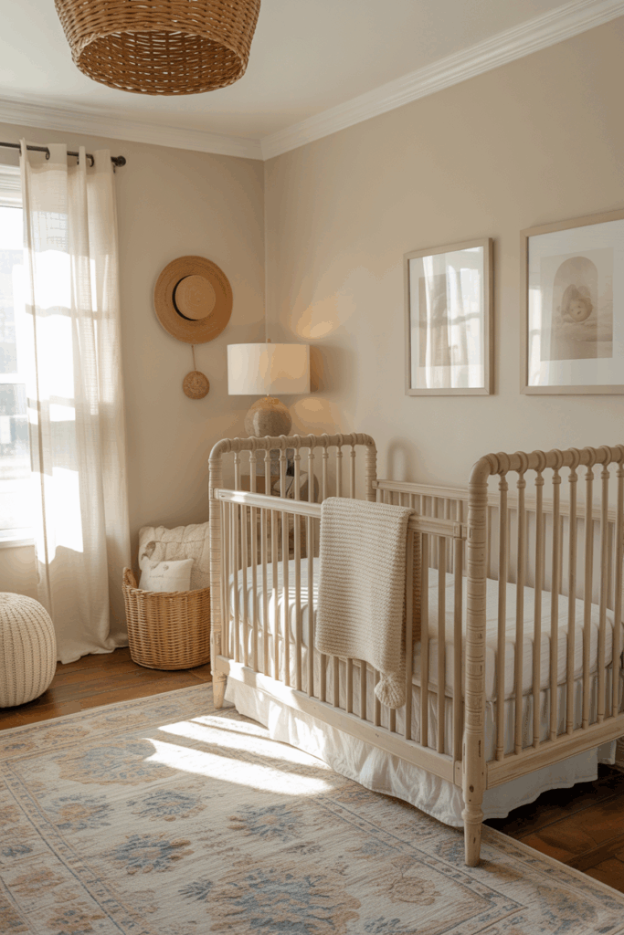 Cozy Neutral Farmhouse Nursery