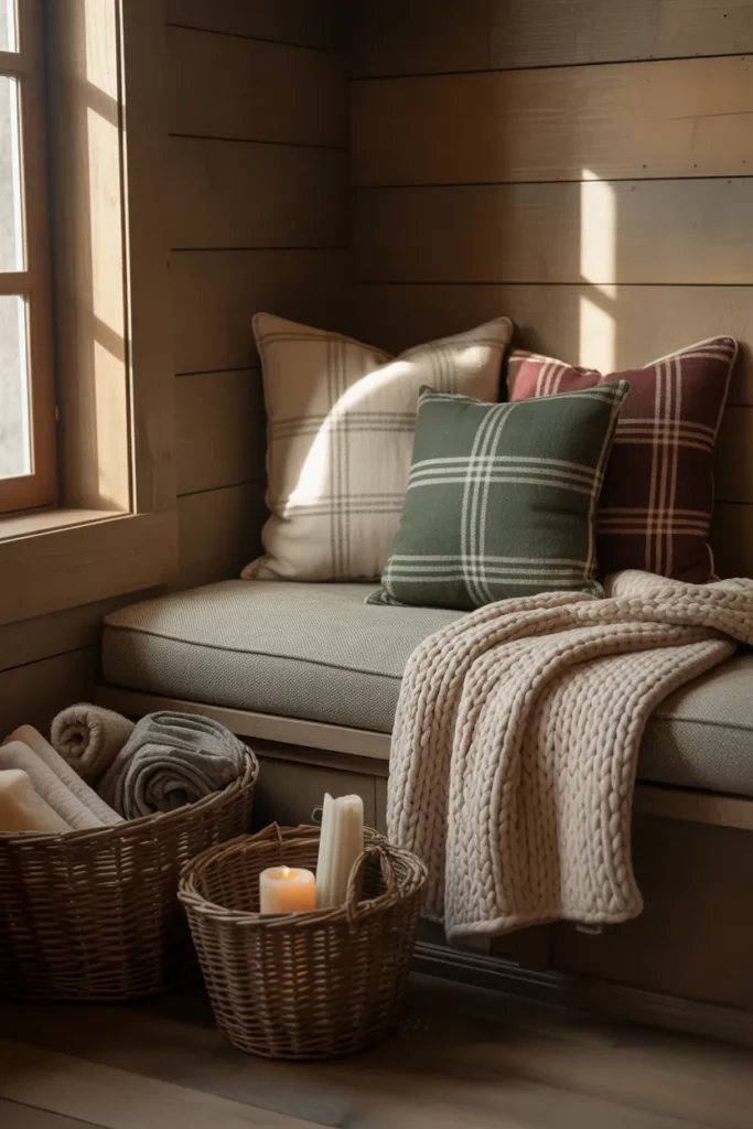 Cozy Reading Nook Near Pantry