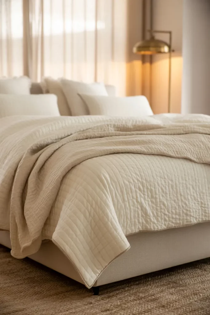 Farmhouse Bedroom with Layered Bedding