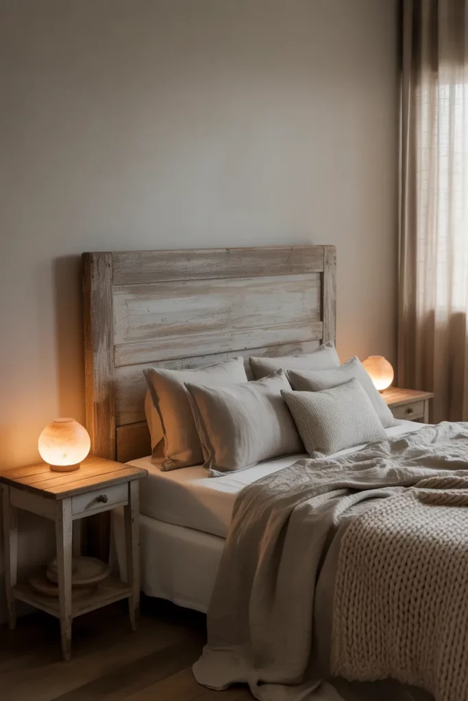 Farmhouse Bedroom with Statement Headboard