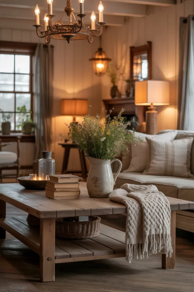 Farmhouse Living Room Plants for Fresh Vibes