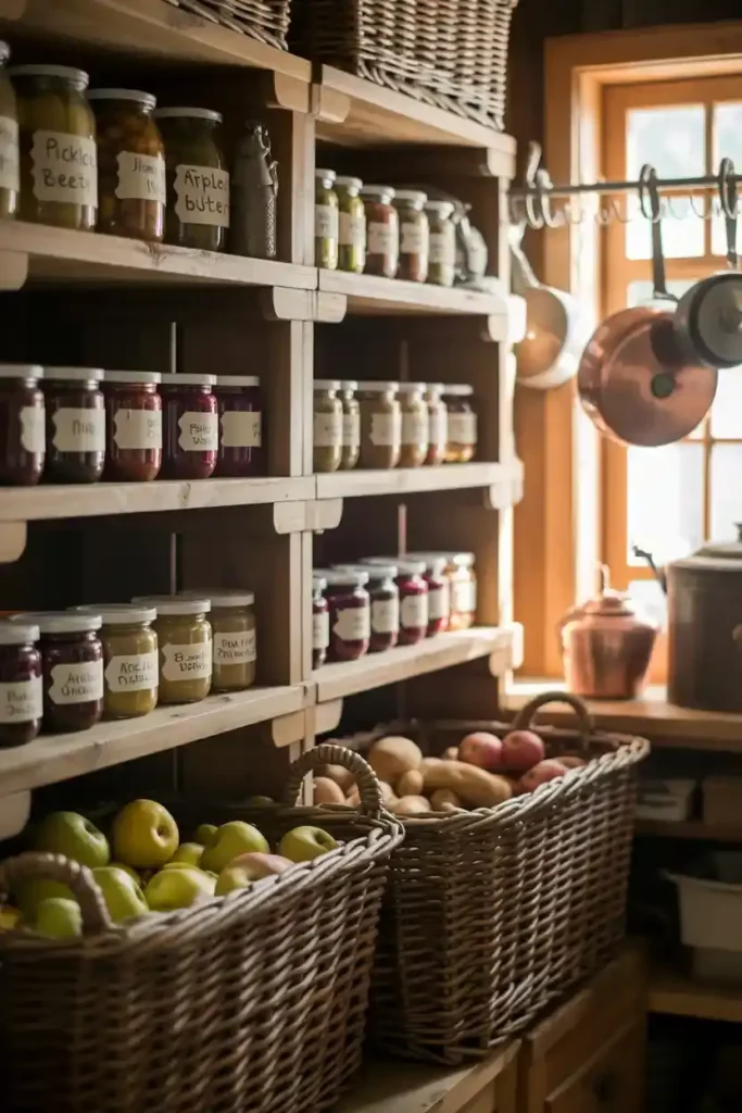 Farmhouse Pantry Organization
