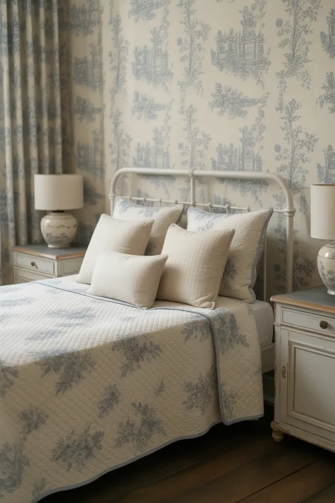 Floral Toile Wallpaper