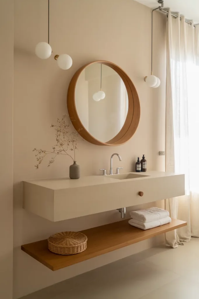 Framed Mirror with Clean Lines