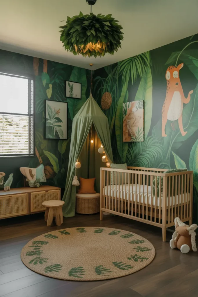 Jungle-Inspired Nursery Paradise
