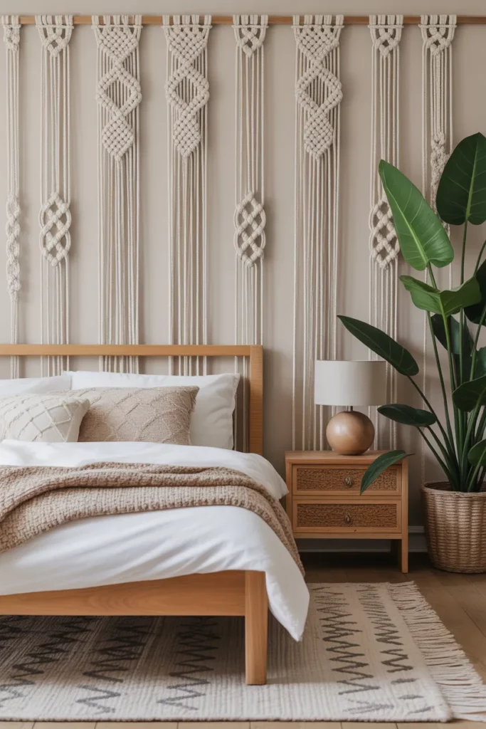 Macramé-Style Wallpaper Prints