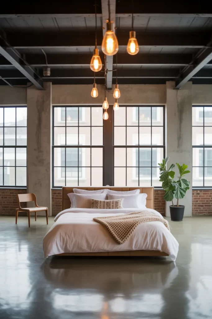 Minimalist Loft Bedroom
