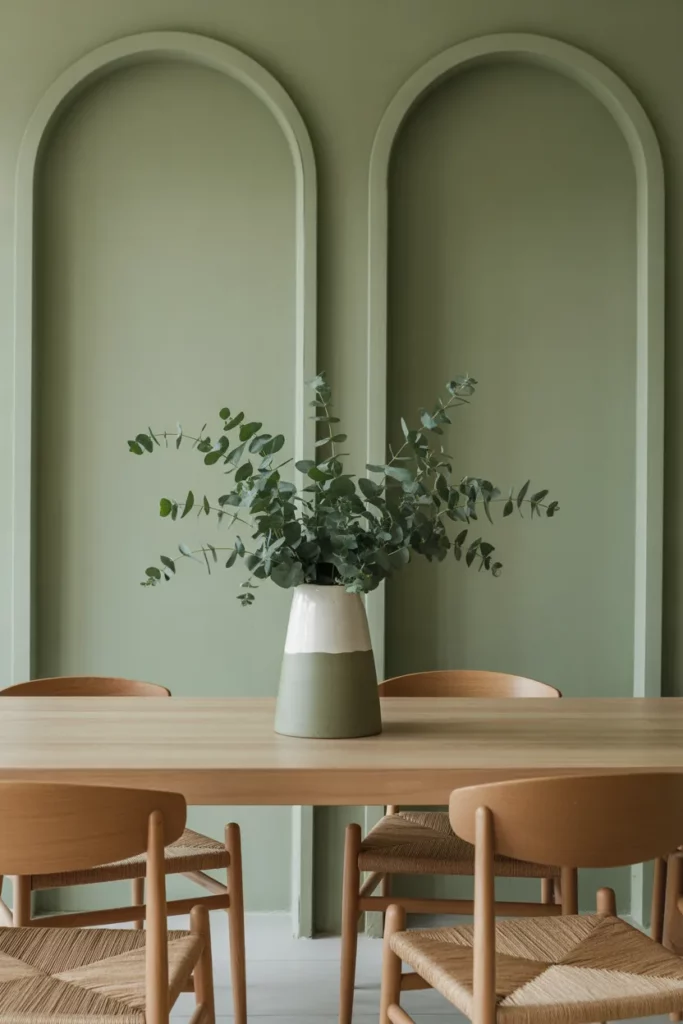 Muted Green Accents for Organic Charm