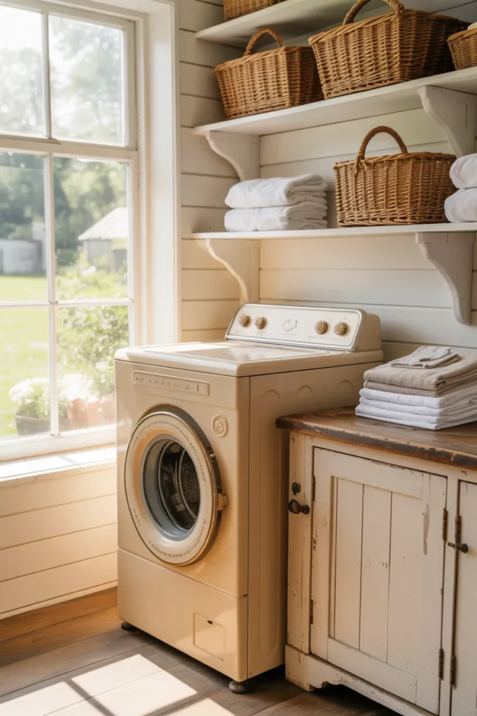 Neutral Color Palette with Wooden Accents