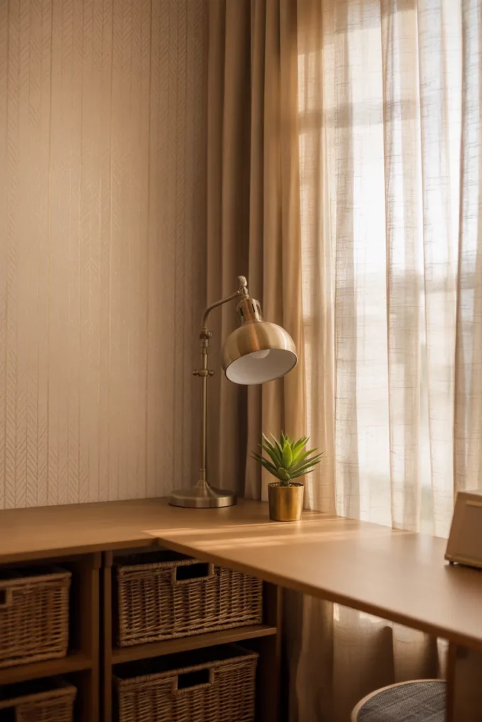 Neutral Herringbone Wallpaper