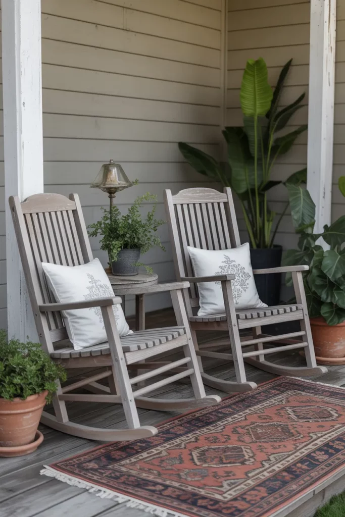 Rustic Wooden Rockers