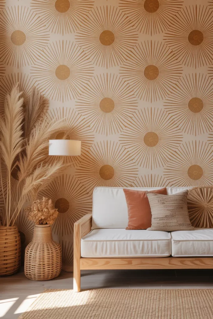 Sunburst Boho Statement Wall