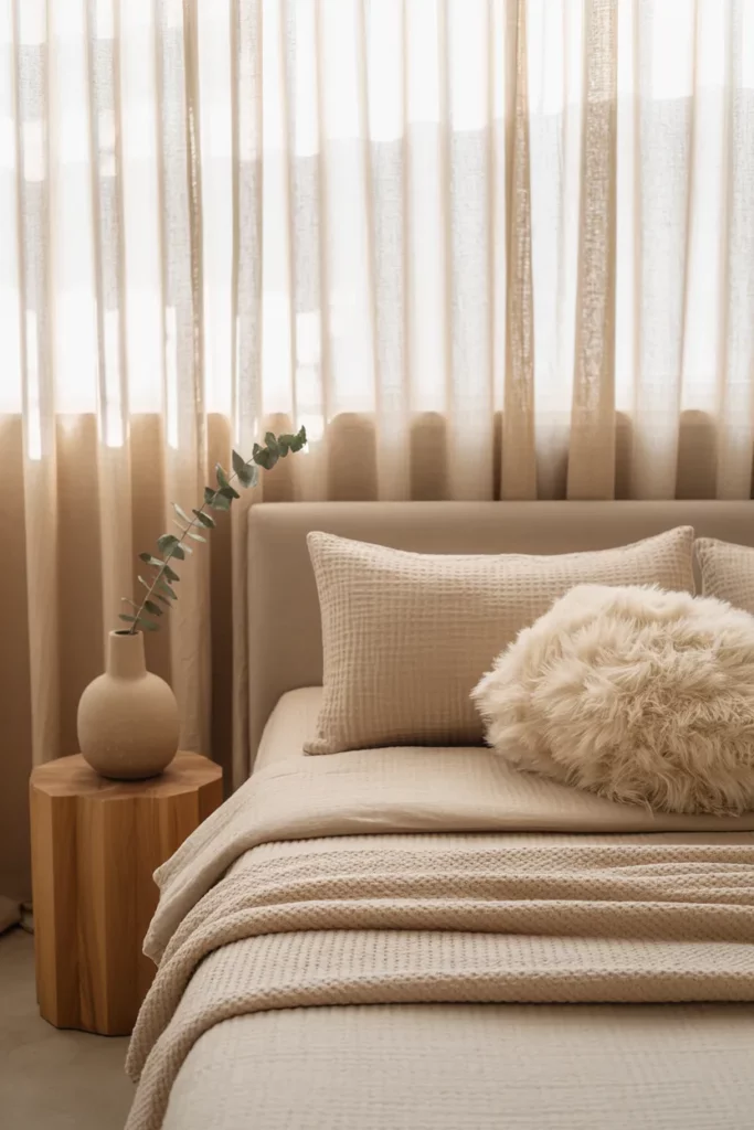 Textured Bedding for Depth