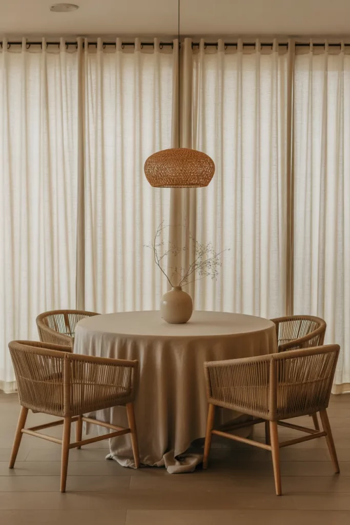 Textured Neutrals and Layered Fabrics