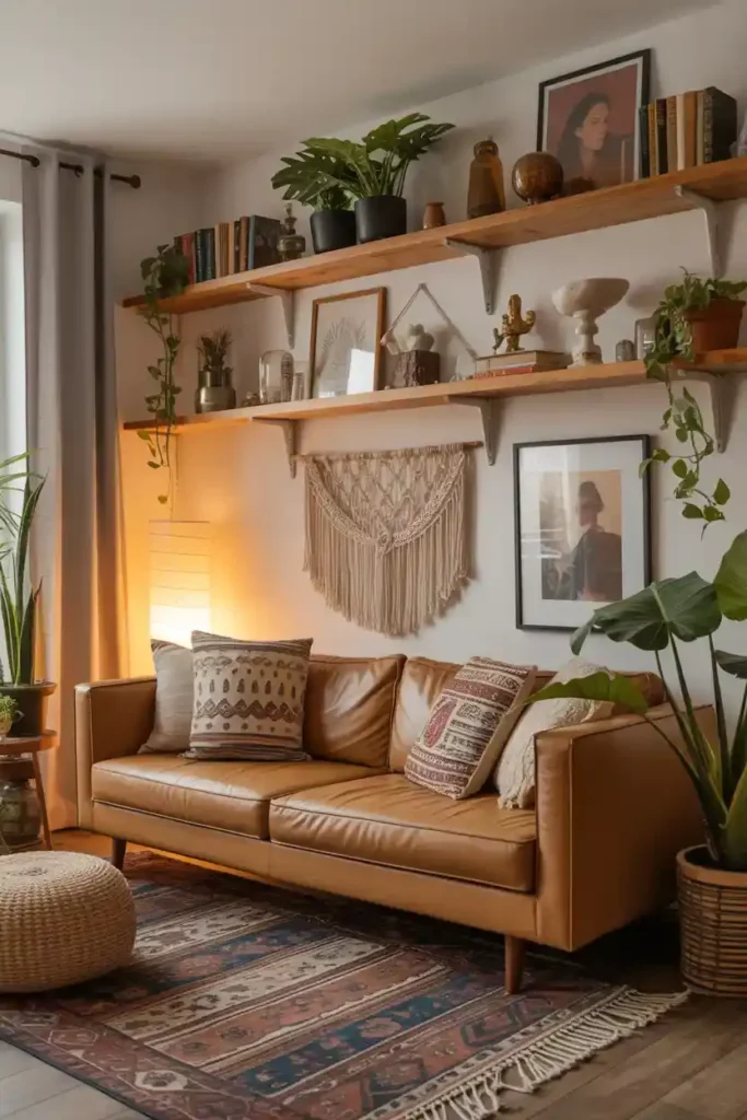 Wall-Mounted Shelves for Decor