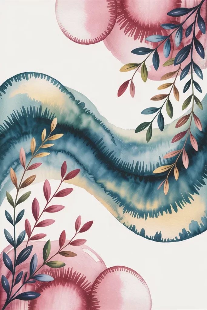 Watercolor-Inspired Boho Walls