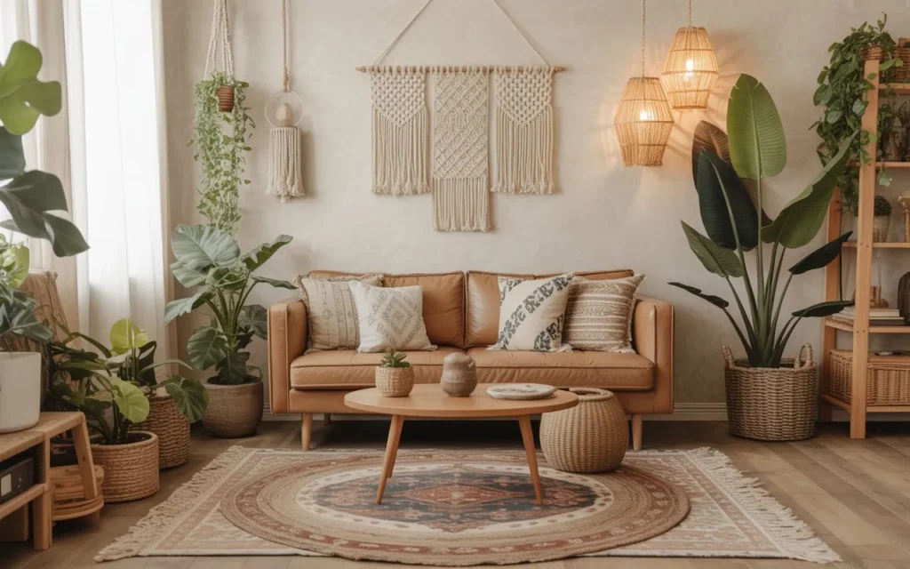 boho vintage living room ideas