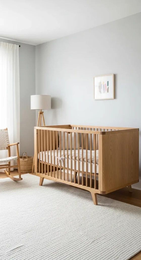Minimalist Nursery With Statement Crib