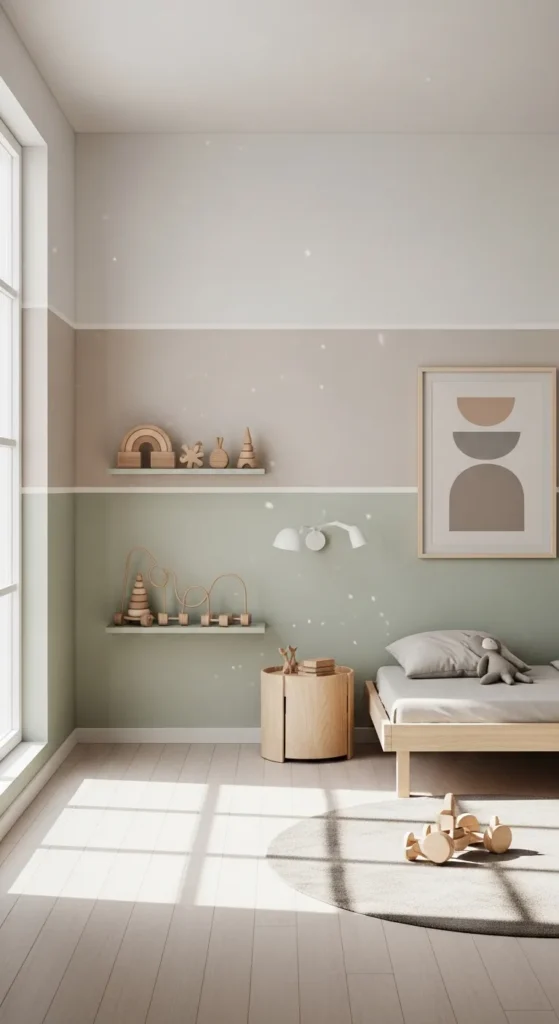 Minimalist Color Blocked Walls