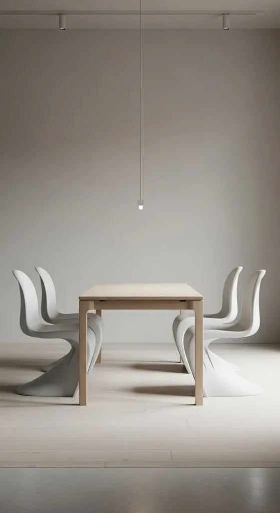 Minimal Dining with Statement Chairs