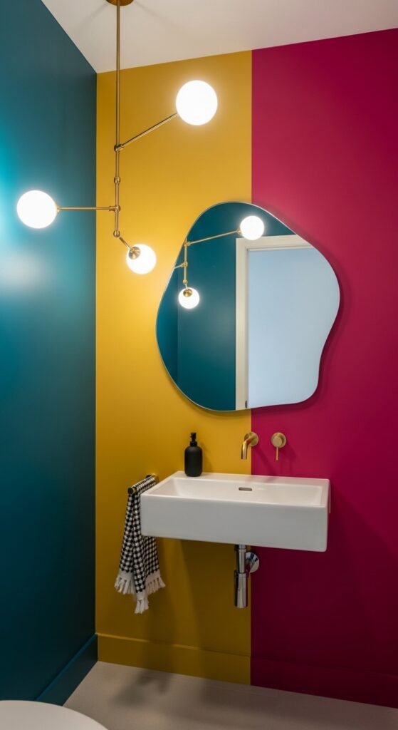 Maximalist Color Blocking Walls