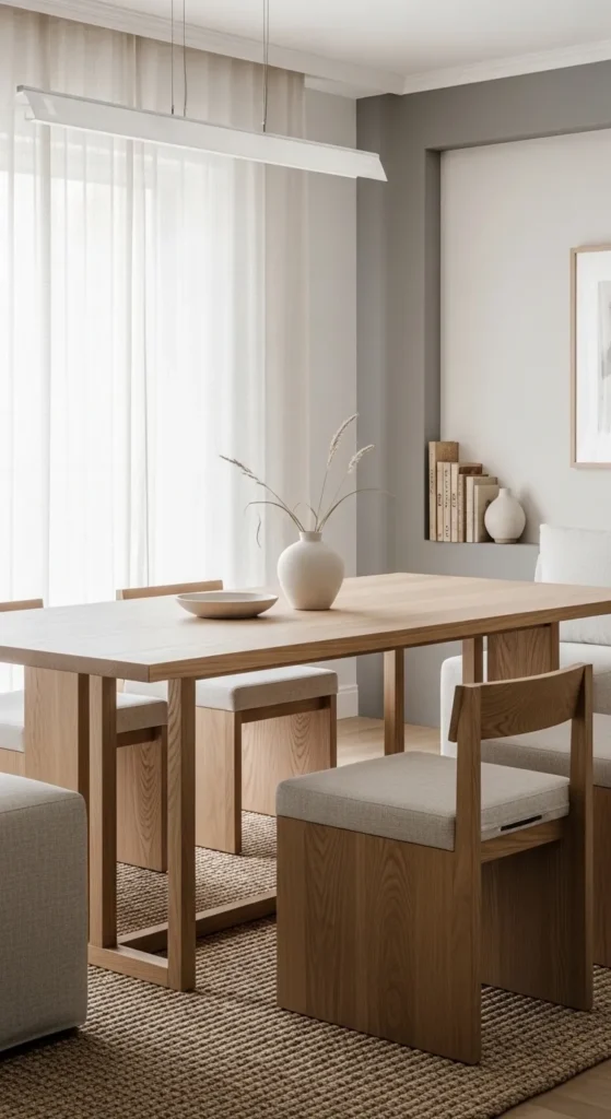 Japandi Style Minimal Dining