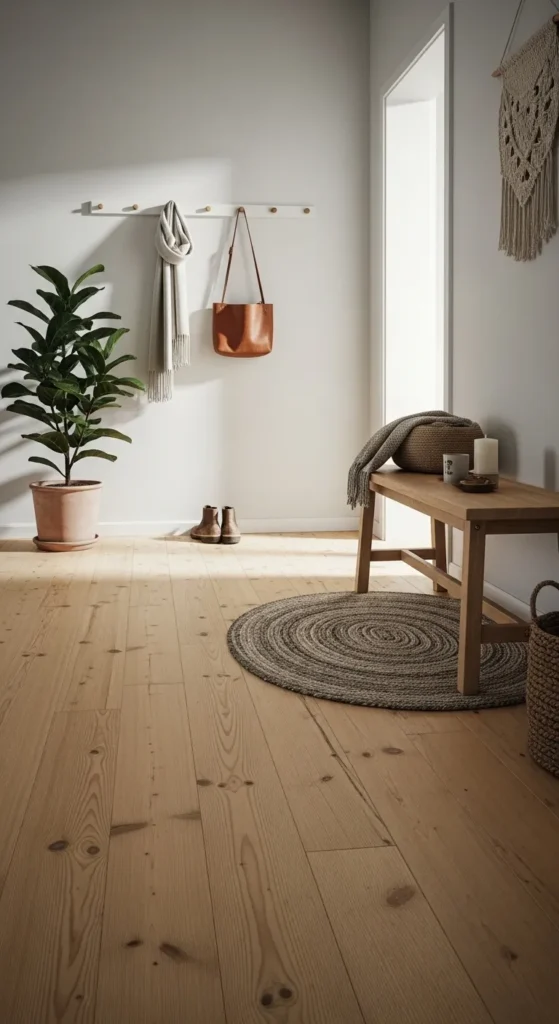 Pale Wood Flooring with Natural Grain