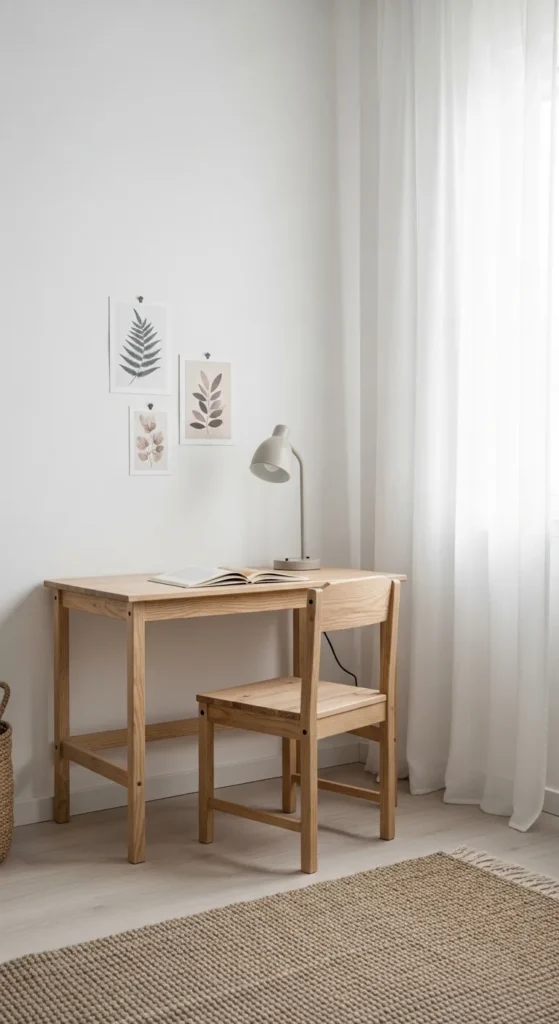 Minimalist Study Corner
