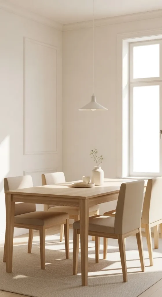 Soft Neutral Dining Retreat