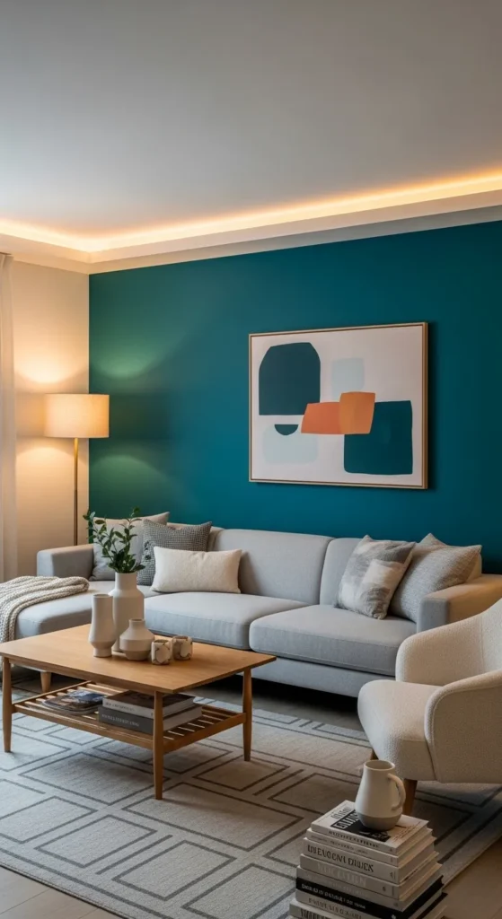 Bold Painted Accent Wall