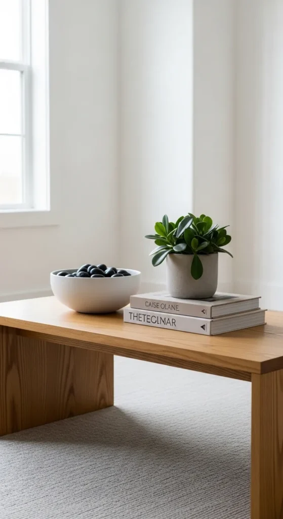 Natural Coffee Tables with Clean Lines