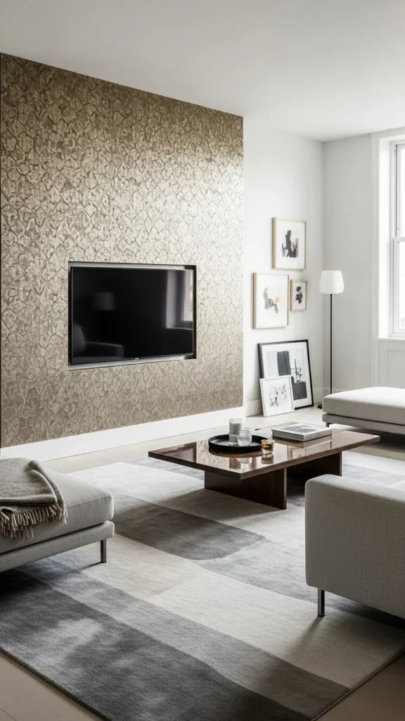 Statement Wallpaper TV Wall