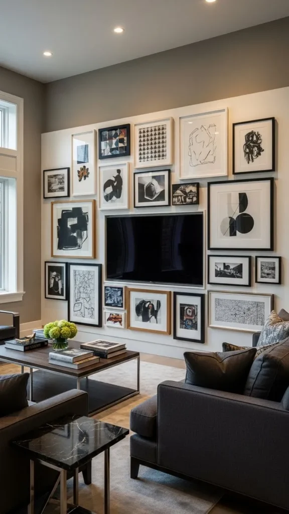 Art Inspired Luxury TV Wall