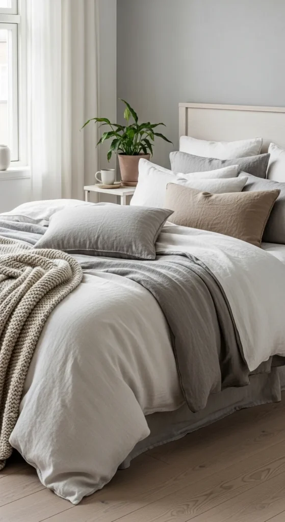 Cozy Layers with Linen Bedding