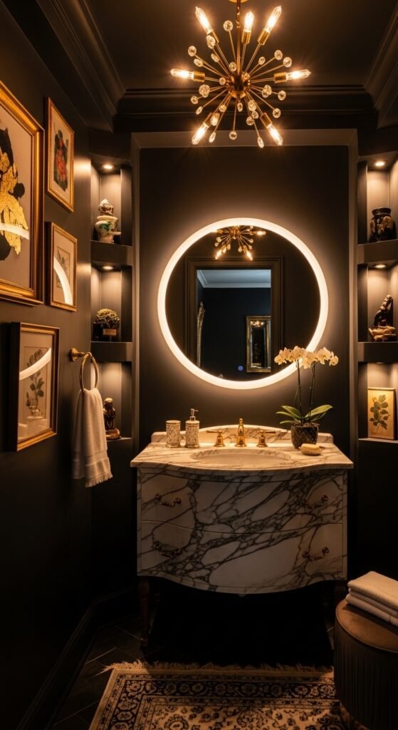 Moody Black and Gold Elegance