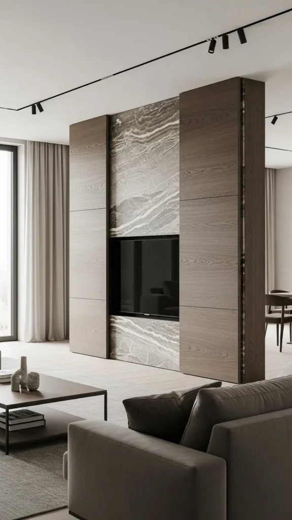 Seamless Hidden TV Wall Concept