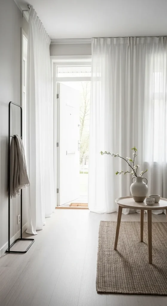 Natural Light with Sheer Curtains