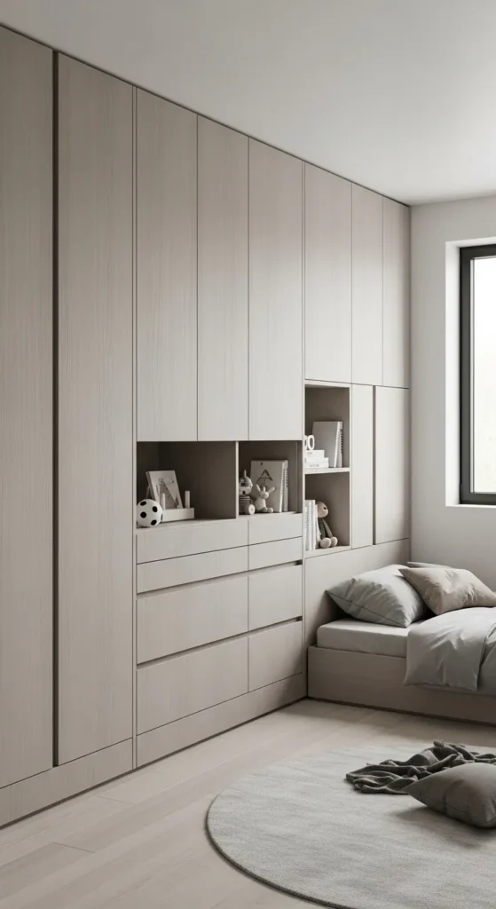 Built In Storage for a Clutter Free Look