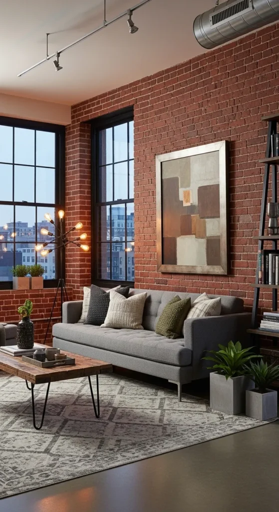 Exposed Brick Accent Wall