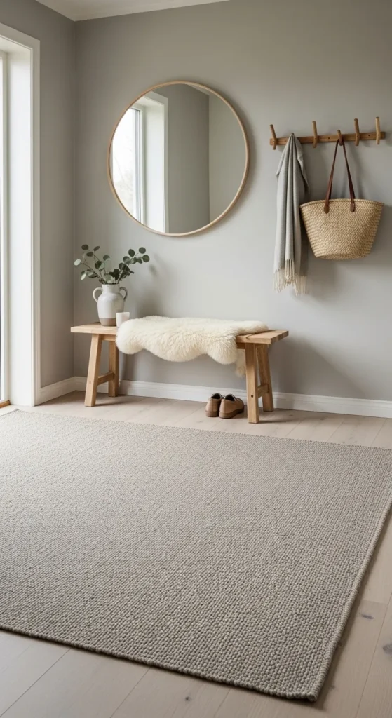 Neutral Runner Rug with Subtle Texture