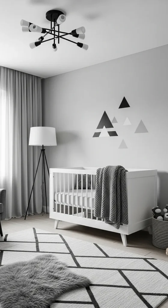 Monochrome Minimalist Nursery