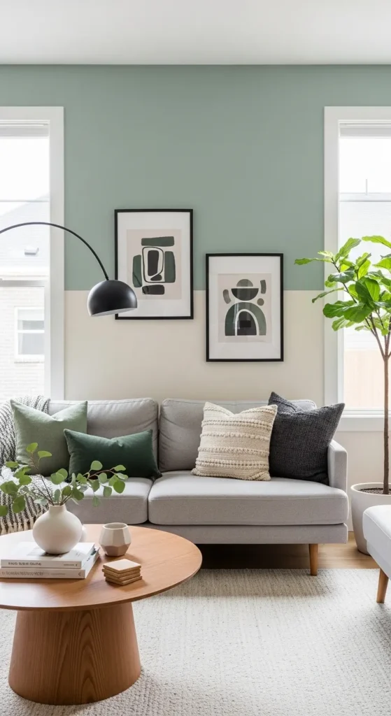 Two Tone Color Accent Wall