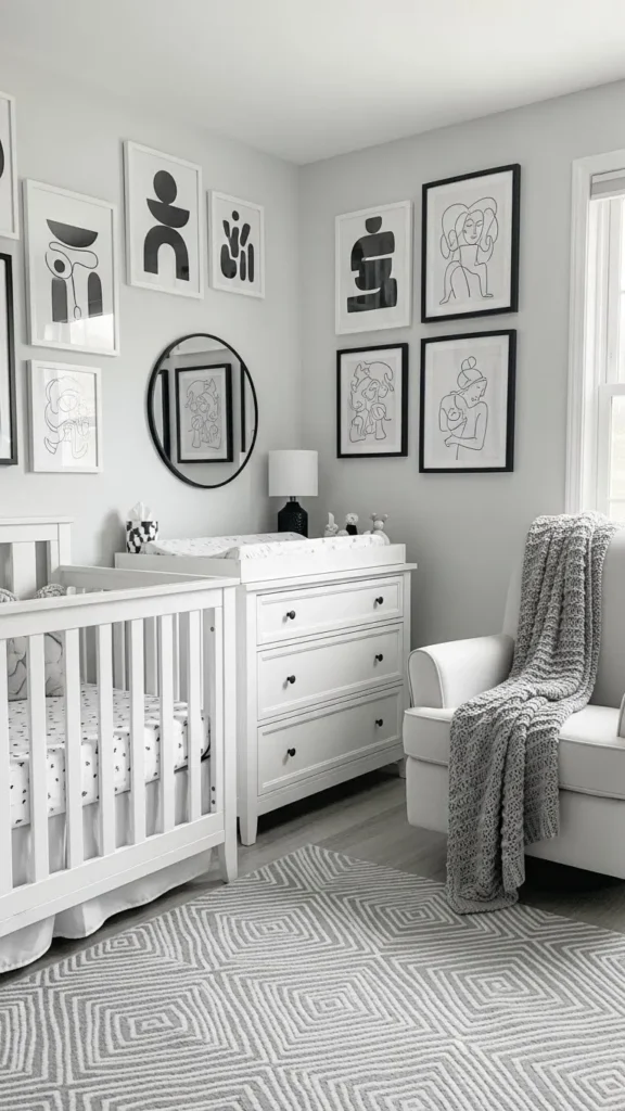 Artistic Monochrome Nursery Style