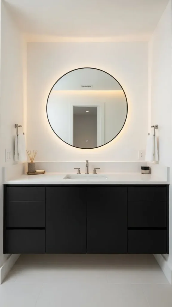 Black Vanity as a Statement Piece