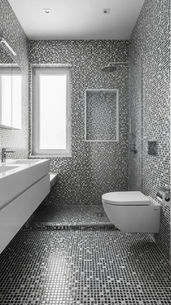 Black and White Mosaic Details