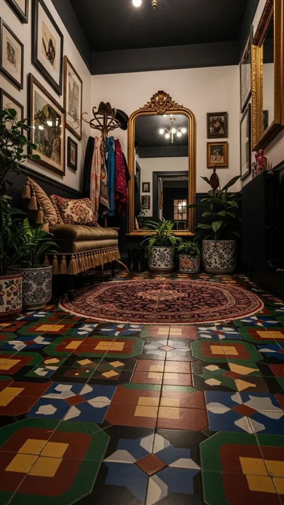Bold Tile Floors With Artistic Patterns
