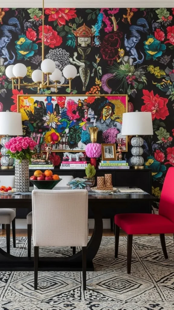 Bold Wallpaper Takes Center Stage