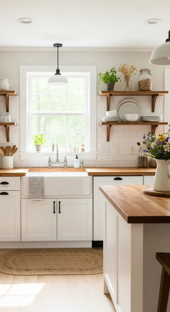 white farmhouse kitchen ideas